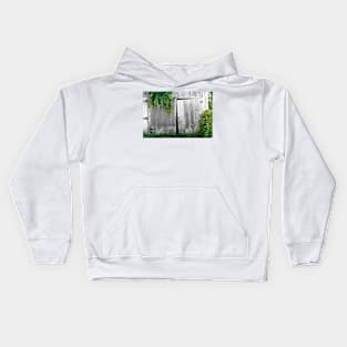 Weathered Barn Doors 2 Kids Hoodie